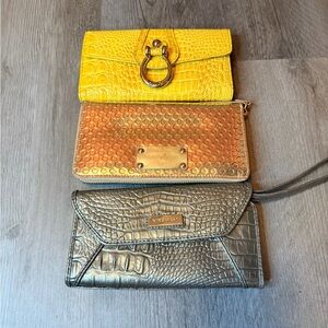 Kate Spade, Jessica S. Nine West Animal embossed and metallic resellers bundle